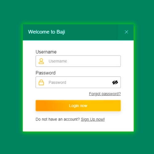 How to login to Baji live account