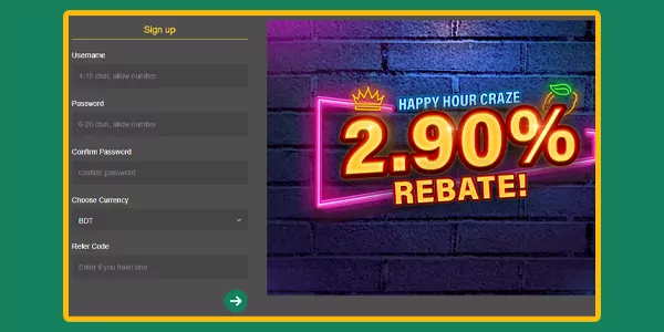baji slot bd login step 2