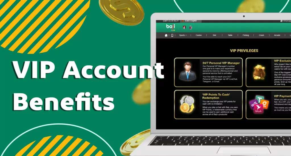 Benefits of Baji VIP programmes for Bengali users