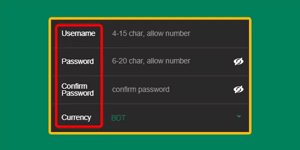 baji live sign up login password step 3